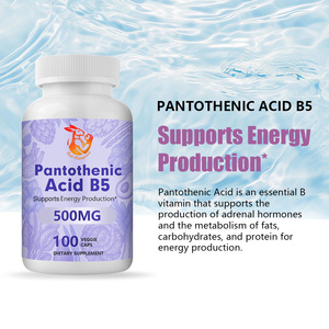 Suplementos Dietéticos de Marca Privada, Cápsulas de Ácido Pantoténico B5 con Ácido Pantoténico, Apoya la Producción de Hormonas Adrenales - Product Image 4