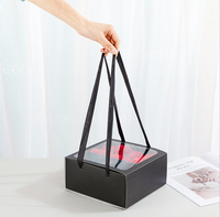 Boîte Cadeau de Luxe Rouge à Lèvres Transparent Personnalisé avec Fenêtre pour l'Anniversaire de Fleur Parfum Saint Valentin