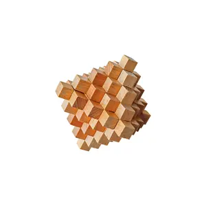 C01220 Cube Bí Ẩn Bằng Gỗ Cổ Điển Genius Câu Đố 3D Giải Trí Câu Đố Cube Đồ Chơi Não Luban Khóa Bàn Đồ Chơi Trò Chơi - Product Image 1