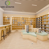 Bibliothèque commerciale Bibliothèque de meubles Étagères Bibliothèque Porte-livres