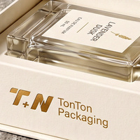 Boîte cadeau parfumée blanche haut de gamme personnalisée et boîte magnétique pour parfum avec boîte en papier et emballage de présentation pour parfum