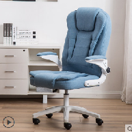 Chaise de bureau en cuir AOR avec poulie, design ergonomique, base pivotante, inclinaison réglable, pour la maison, la chambre, le bureau, le café internet, vente en gros d'usine