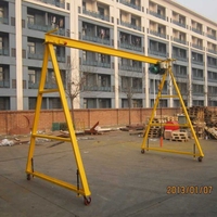 Mini cadre portatif de grue de portique pour la manipulation matérielle flexible d'atelier
