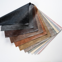 Tissu en cuir PU gaufré bicolore, élastique, anti-moisissure, résistant à l'abrasion, épaisseur 0,7 mm, largeur 54/55 pouces, pour vêtements et jupes