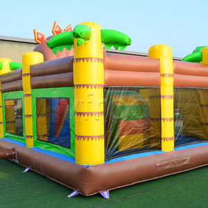 <span class=keywords><strong>Le</strong></span> château plein d'entrain des enfants gonflables de maison de rebond de parc à thème de PVC commercial <span class=keywords><strong>dans</strong></span> la conception de dinosaure - Product Image 5