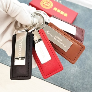 Car Leather <b>Keyring</b> Manufacturer Wholesale Sublimation Key Chain Custom Brand Logo <b>Name</b> Souvenir Promotional PU Leather Keychain - Product Image 6