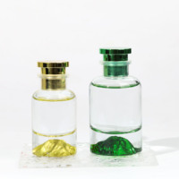 Mini flacon de parfum en verre volcanique, récipient décoratif pour parfum, diffuseur de parfum rechargeable, flacon pour la maison, le bureau, coffret cadeau