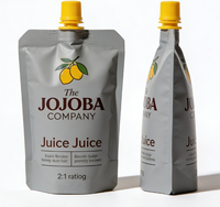 Sachet à bec verseur en aluminium thermoscellable écologique 50 ml 100 ml avec bouchon à pression pour recharge de jus