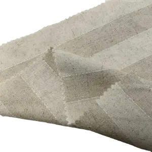 Vente en gros telas vêtement fabrication de matières premières fournisseur polyester lin textile tissu pour vêtements