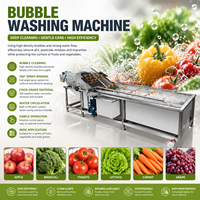 Automatische belletjeswasmachine voor champignons, tomaten, appels, dadels en andere voedingsmiddelen.