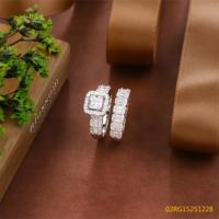Blossom CS bijoux chaud nouveau Design 925 en argent Sterling mode haute qualité carré Zircon anneau femmes ensemble de bagues