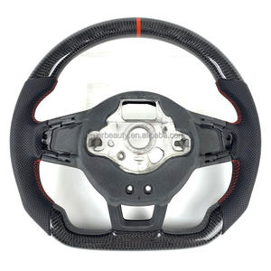 Volant en fibre de carbone au <span class=keywords><strong>prix</strong></span> d'usine pour Volkswagen <span class=keywords><strong>Golf</strong></span> MK7 GTI GTD <span class=keywords><strong>GTE</strong></span> R Polo GTI Tiguan Passat - Product Image 6