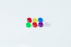 Jetons de jeu de casino en plastique transparent bon marché personnalisés de 15*1,2 mm, flocons de couleur acrylique, jetons acryliques - Product Image 5