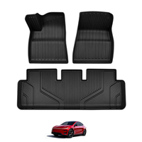 Tapis de sol de voiture 3D en TPE, design de luxe, nouveau modèle 2026, vente chaude, faible MOQ, logo personnalisé, pour Tesla Model 3