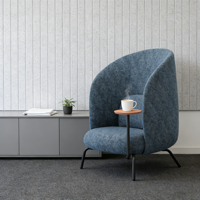 Fauteuil individuel de luxe à dossier haut, design élégant, pour bureaux de vente, hôtels et salles d'accueil