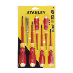 Stanley <b>Screwdriver</b> <b>Set</b> 7 Pc Vde Insulated With Tester - Product Image 1