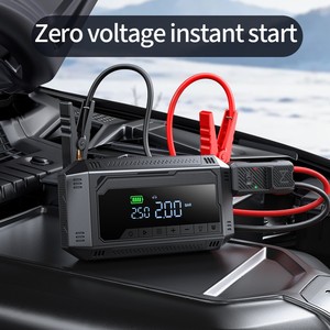Démarreur de voiture multifonctionnel avec compresseur d'air, <span class=keywords><strong>batterie</strong></span> de 10000 mAh, gonfleur de pneus numérique 150 PSI, <span class=keywords><strong>batterie</strong></span> externe - Product Image 2