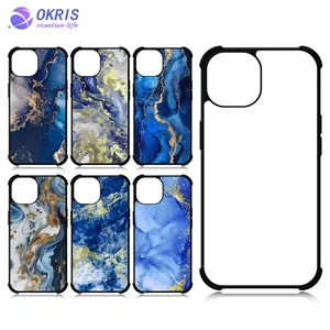 DIY Sublimation Phone Case For IPhone 15 / IP14 Blank Mobile Phone Cases Anti-Shock Protective Shell For IPhone 15 Pro Max