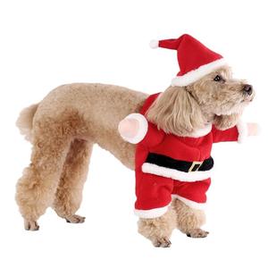 Costume de Noël festif élégant pour chiens et chats de petite à moyenne taille - Velours ultra doux et luxueux pour séances photo et fêtes - Product Image 3