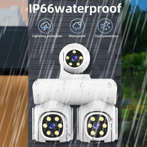 كاميرا أمان خارجية جديدة بدقة 16 ميجابكسل وثلاث شاشات وواي فاي وتصوير 4K بزاوية 360 درجة مع مستشعر CMOS ودعم بطاقة الذاكرة بسعر المصنع من هيكواي - Product Image 2