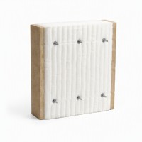 Module en fibre céramique anti-éclatement à structure stable, bloc d'isolation réfractaire pour revêtement de four à haute température