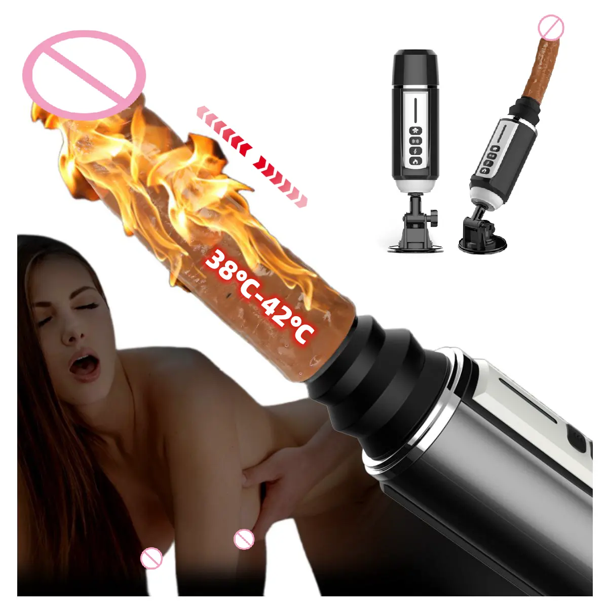 Venda quente Automático Telescópico Canhão dildo Máquina vibrador vibrador para as mulheres brinquedo do sexo Vibrador vibrador simulado para as mulheres