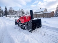 Souffleuse à neige à chenilles télécommandée robuste avec moteur diesel, capacité de 420 kg, pour le déneigement des routes et des parkings, livraison DDP
