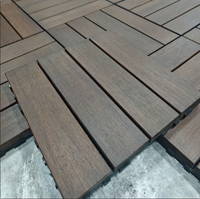 En stock, vente en gros de dalles de terrasse carrées en bambou, imperméables, anti-corrosion, à emboîtement, pour balcon, patio, jardin