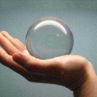 SAIGE Boule de jonglage en acrylique transparente personnalisée 10mm-100mm, boule de contact magique en résine acrylique cristalline haute précision ISO9001