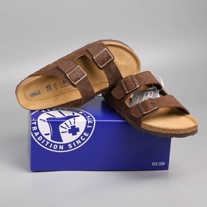 Sandalias Arizona al por mayor, estilo Birkenstock de cuero aceitado, suministro directo de fábrica, MOQ bajo, logotipo personalizado, para hombre y mujer, novedad 2026 - Product Image 1