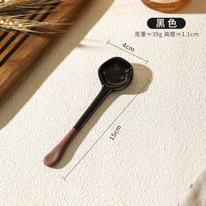 <span class=keywords><strong>Cuillère</strong></span> <span class=keywords><strong>à</strong></span> <span class=keywords><strong>café</strong></span> japonaise <span class=keywords><strong>en</strong></span> faïence grossière, <span class=keywords><strong>petite</strong></span> <span class=keywords><strong>cuillère</strong></span> <span class=keywords><strong>en</strong></span> céramique rétro, <span class=keywords><strong>cuillère</strong></span> <span class=keywords><strong>à</strong></span> soupe de cuisine domestique <span class=keywords><strong>à</strong></span> long manche - Product Image 5