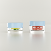 Pot à crème en plastique de 15 ml et 30 ml avec pot intérieur en acrylique, emballage cosmétique double couche, flacon vide