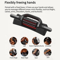 Masseur Électrique Portatif à Percussion Rotative 360° avec Base Mains Libres Rechargeable 6 Vitesses pour Récupération Musculaire Profonde du Corps
