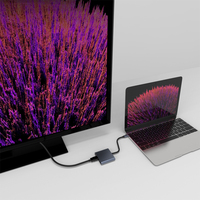 Convertidor HDTV 4 en 1 de aleación de aluminio con logotipo OEM, adaptador de Cable USB 3,0 de aleación de aluminio, velocidad de 5Gbps para productos de transferencia de datos en stock