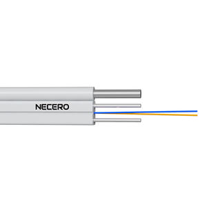 Anatel Drop <span class=keywords><strong>Optico</strong></span> FTTX 1 Fibras Cabo Low Friction GJYXFCH FRP Cables de color gris - Product Image 1