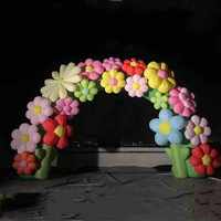 Arche gonflable faite sur commande d'entrée de fleur d'arche de fleur gonflable de publicité de thème de plante pour la décoration d'événement
