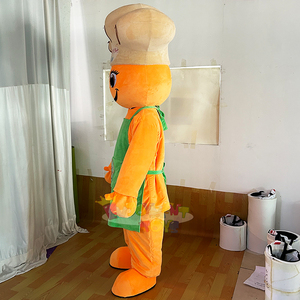Costume de mascotte de chef énergique XL en peluche durable pour promotions commerciales, fêtes, carnavals, <span class=keywords><strong>Halloween</strong></span>, Noël et événements de relations publiques - Product Image 3