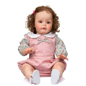 Muñeca realista de silicona de cuerpo completo de 55cm para recién nacido, adorable muñeca realista, lindo compañero para tu pequeño - Product Image 2