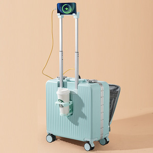 Valigia Premium Rigida Bianca con Ruote Girevoli, Bagaglio a Mano Leggero e Resistente per Viaggi d'Affari, per Uomini e Donne - Product Image 6