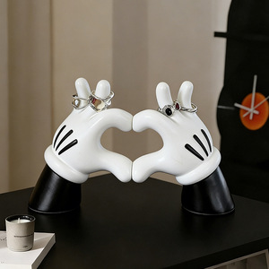 Adorno Creativo de <span class=keywords><strong>Mickey</strong></span> Mouse con Forma de Corazón, de Alta Gama, para Bodas, Cumpleaños, Hogar, Dormitorio, Oficina, Escritorio - Product Image 2