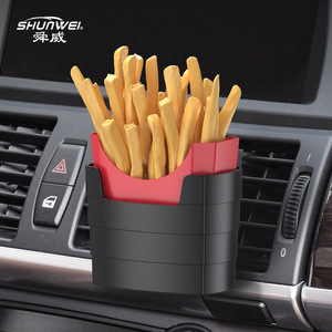 Ningbo Shunwei Soporte para Papas Fritas para Coche, Soporte para Vasos, Organizador de Coche, Caja de Almacenamiento para Coche con Ventilación, Portavasos Sencillo - Product Image 1