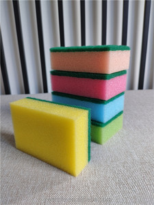 Paquete de 10 Esponjas de Fregado Coloridas de Alta Densidad para Lavar Platos y Limpiar el Hogar, 9*6*3 cm - Product Image 4