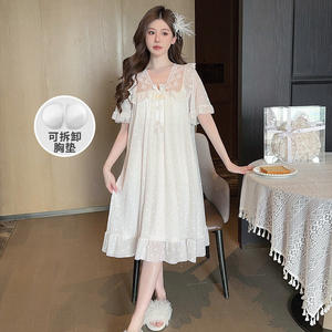 ชุดนอนลูกไม้<span class=keywords><strong>แบบ</strong></span>ย้อนยุคสำหรับผู้หญิงชุดนอนลูกไม้สำหรับผู้หญิงสินค้ามาใหม่2025ชุดกระโปรงสั้นลูกไม้<span class=keywords><strong>แบบ</strong></span>ใหม่สำหรับฤดูร้อน - Product Image 2