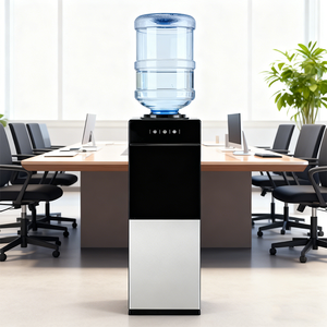 Refroidisseur d'eau commercial sur pied, chaud et froid, chargement par le haut, durable, refroidissement électrique, usage domestique et hôtelier, boîtier en plastique - Product Image 1