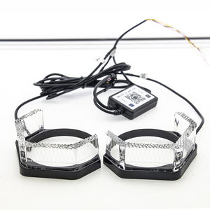 Vente flash : projecteur de <span class=keywords><strong>feux</strong></span> de jour 5D Angel Eyes Hex 3.0 2.5 pouces RGBW, masque de projecteur, anneau halo, modification des phares - Product Image 4