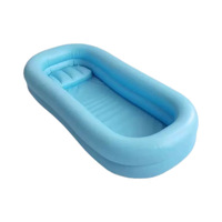 Baignoire gonflable rectangulaire en PVC, pliable, surélevée, pour soins et aide à la baignade, directement de l'usine transfrontalière