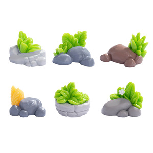 Decoraciones de micropaisajes de resina, forma irregular, adornos de jardín para interiores y exteriores, para botellas ecológicas, manualidades de bonsái - Product Image 1