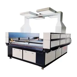 Laser Cut Fabric Machine For Meshes Designs Cutter Ptinted Textile Signage Laser Textile Cutting Machine Automatic Spreader