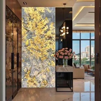 Panneaux en pierre translucide en onyx acrylique léger, panneaux en pierre rétroéclairés par LED, dalles de marbre résistantes aux rayures pour hôtel et villa