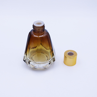 Diffuseur de parfum de luxe 60 ml avec bouchon à vis, design plat, huile essentielle, parfum d'intérieur, verre, longue durée, désodorisant d'air